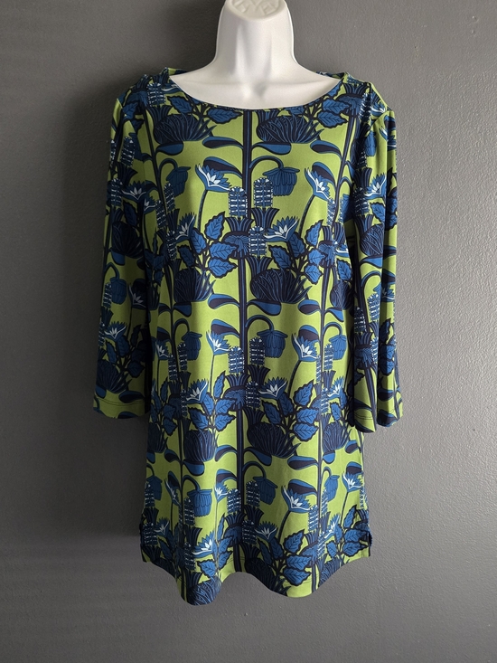Brooks Brothers Tops - Brooks Brothers M Stretch Botanical Mod Palm Beach Preppy Tunic Top
